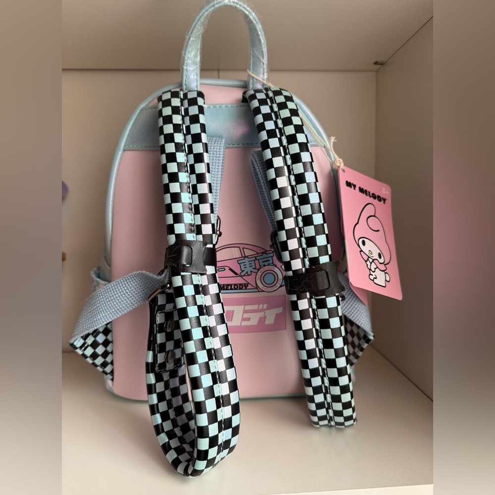 Loungefly Sanrio My Melody Racer Mini Backpack NWT - Picture 2 of 5